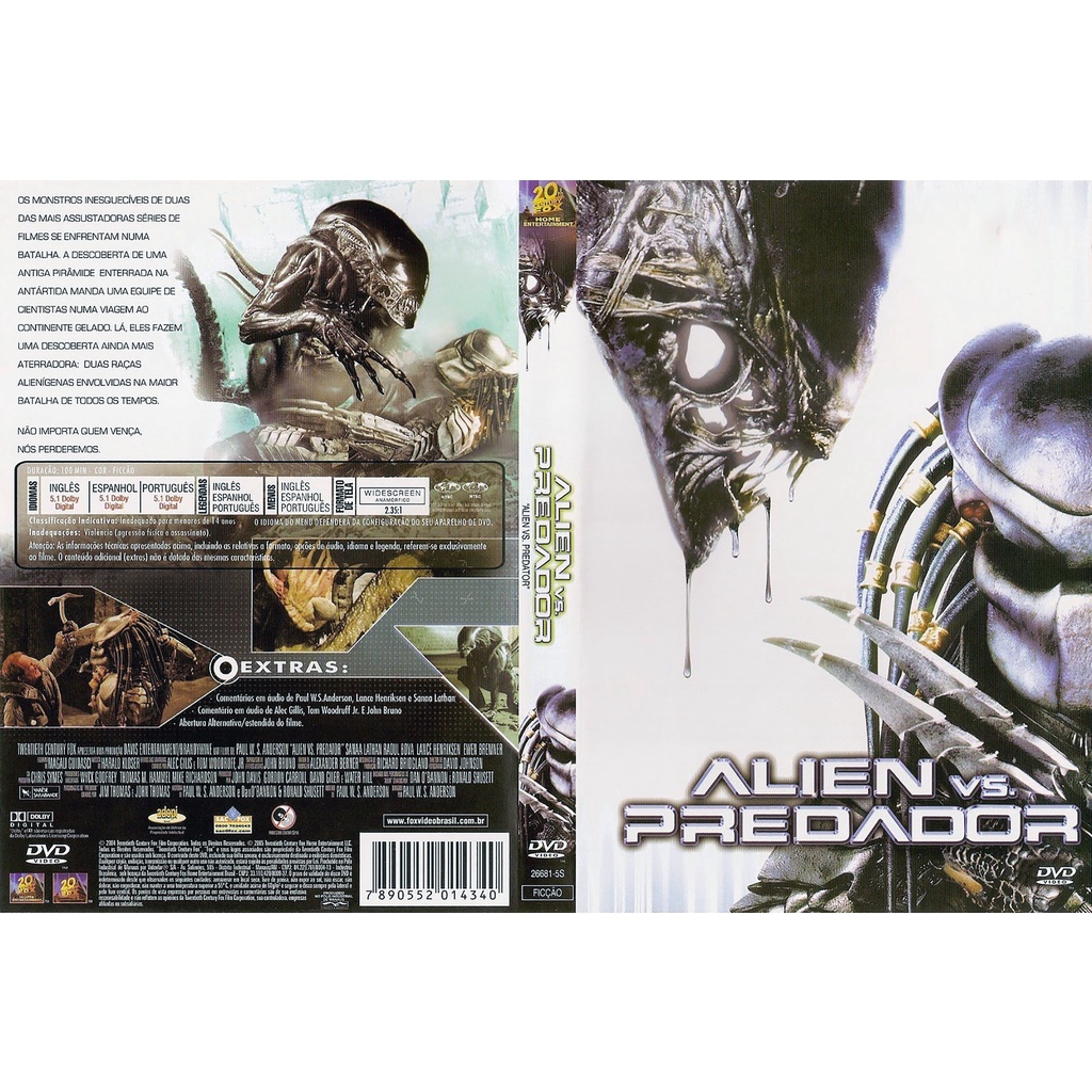 Box Alien Vs. Predador 1 e 2 (2 DVD's)