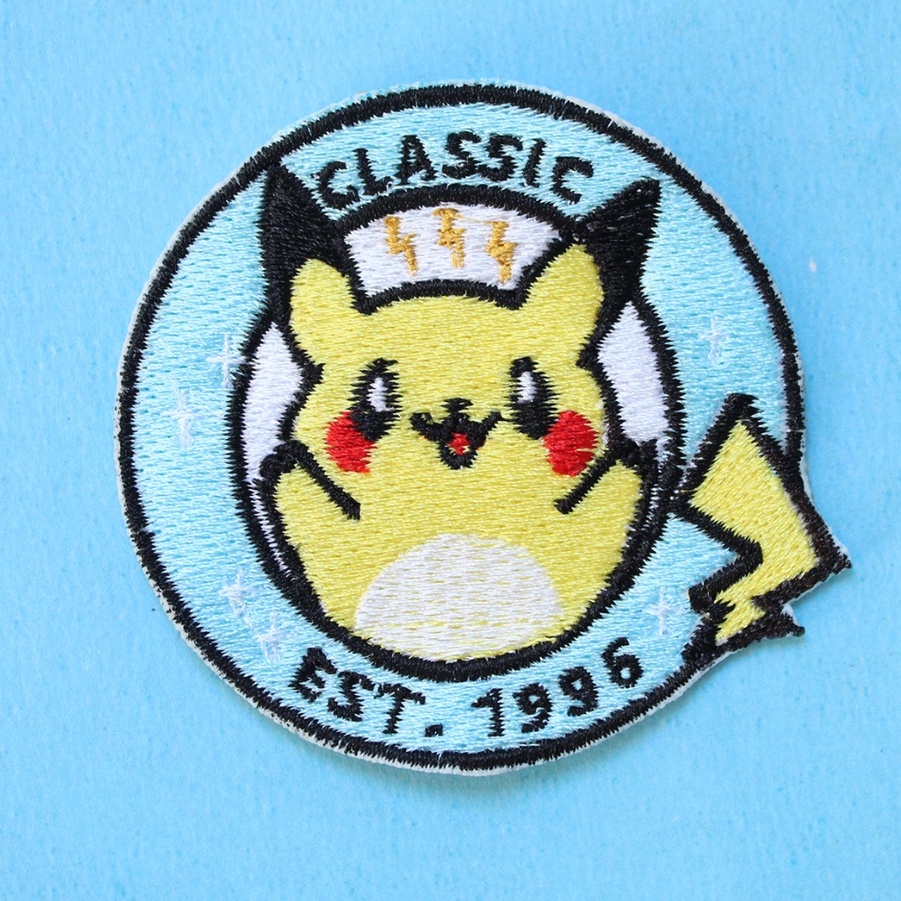 Patch Bordado Termocolante Pokémon Pikachu Fofinho