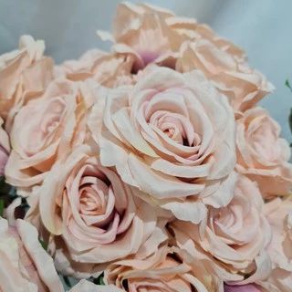 Buquê de Rosas Artificiais Grande P/ Decoração Casamento, Arranjos, Decorar Festas e casa