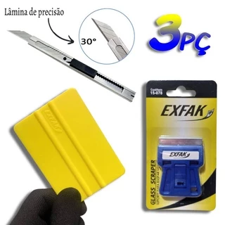 Kit instalação Insufilm / envelopamento Espátula / Mini ratinho plástico / Estilete INOX