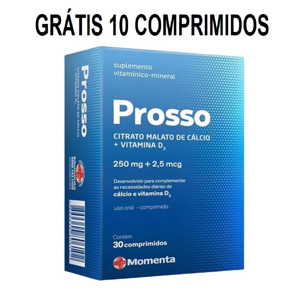 Prosso 30 comprimidos +10 comprimidos | Shopee Brasil