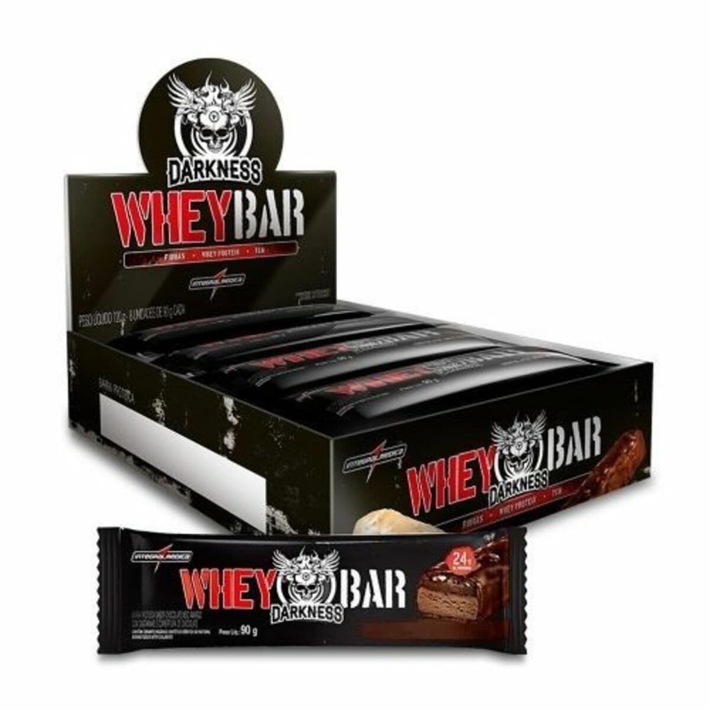 Dark Bar whey bar Protein Darkness Caixa C/8 Unidades 90g