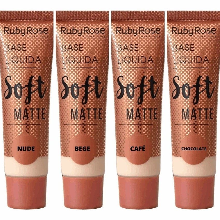 Base Líquida Soft Matte Ruby Rose Nude 3