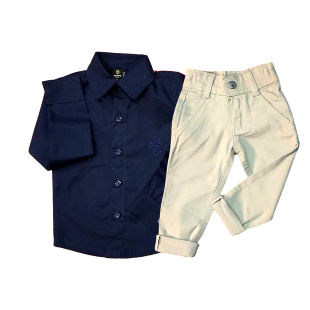 Conjunto social masculino sales infantil