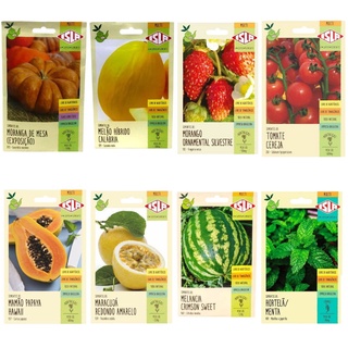 Kit Sementes Com Maracujá Amarelo + 7 Frutas Sem Agrotóxicos
