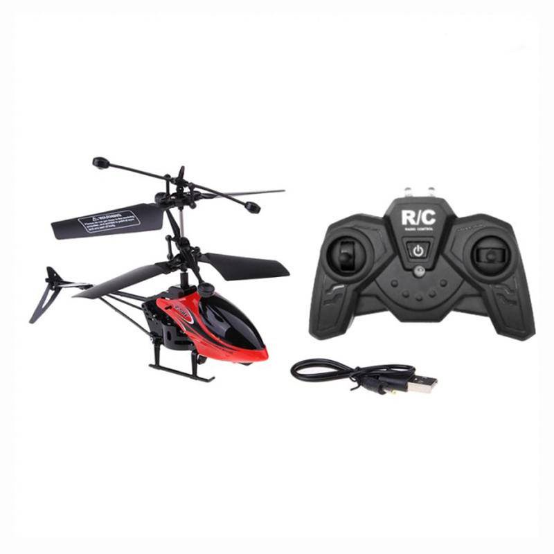 Mini Helicóptero Com Controle Remoto De Rádio Com Aeronave Gyro 2ch / Brinquedo Infantil Menino