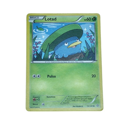 Carta Original Pokémon Erva De Água 2015 Básico