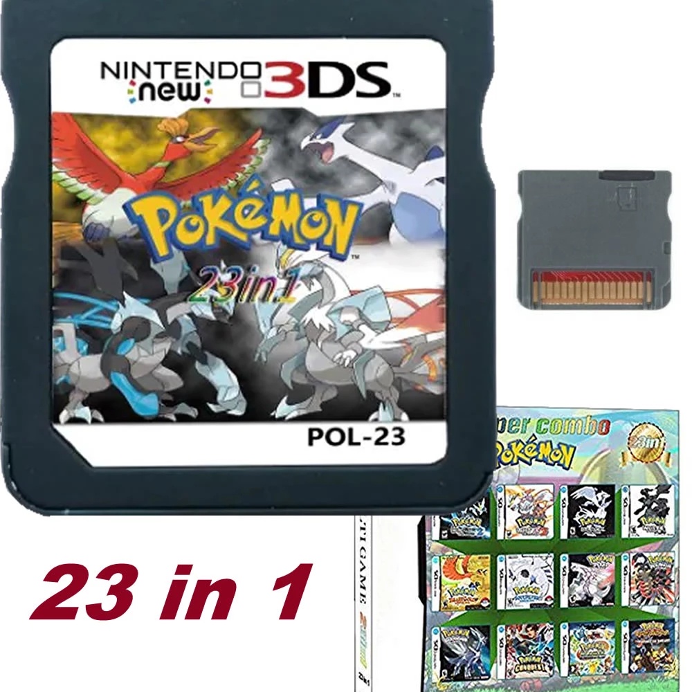 1 caixa protetor para pokemon heartgold/soulsilver caso nintendo ds