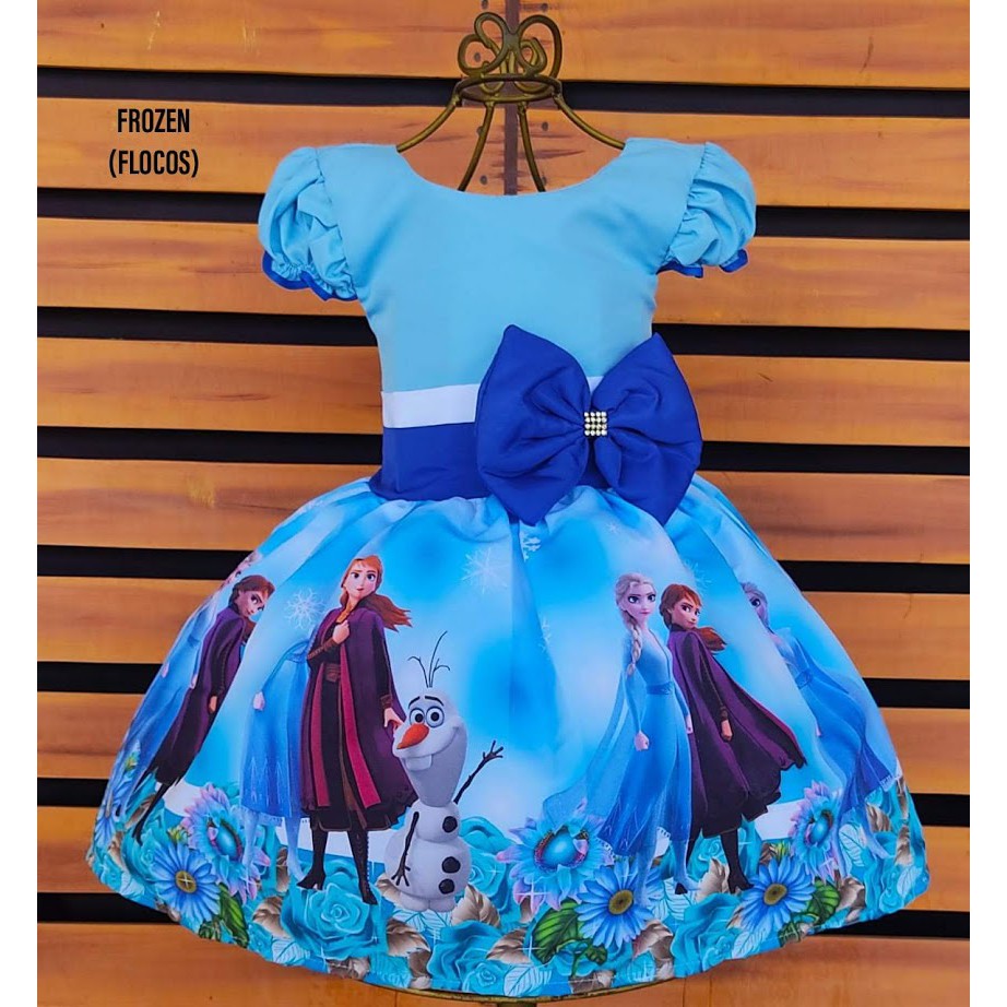 Vestido da best sale frozen de criança