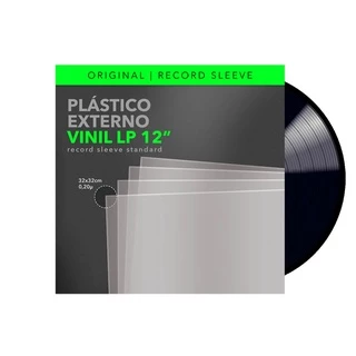 Plastico Vinil Lp Externo Grosso 0,20 - 15 Unidades em Oferta na Shopee