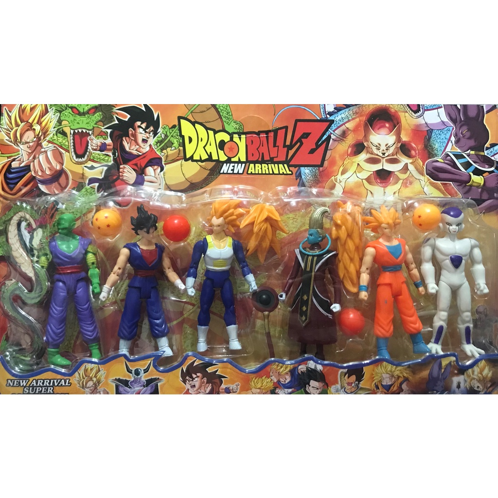 Kit Bonecos Dragon Ball Super Legend Goku Boneco Articulado