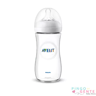 Mamadeira Linha Pétala 330ml Transparente Philips Avent