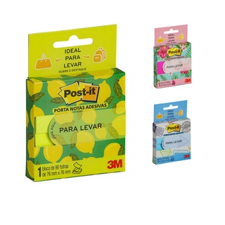 Porta Notas Adesivas Post-It 3M 76x76 mm 90 Fls
