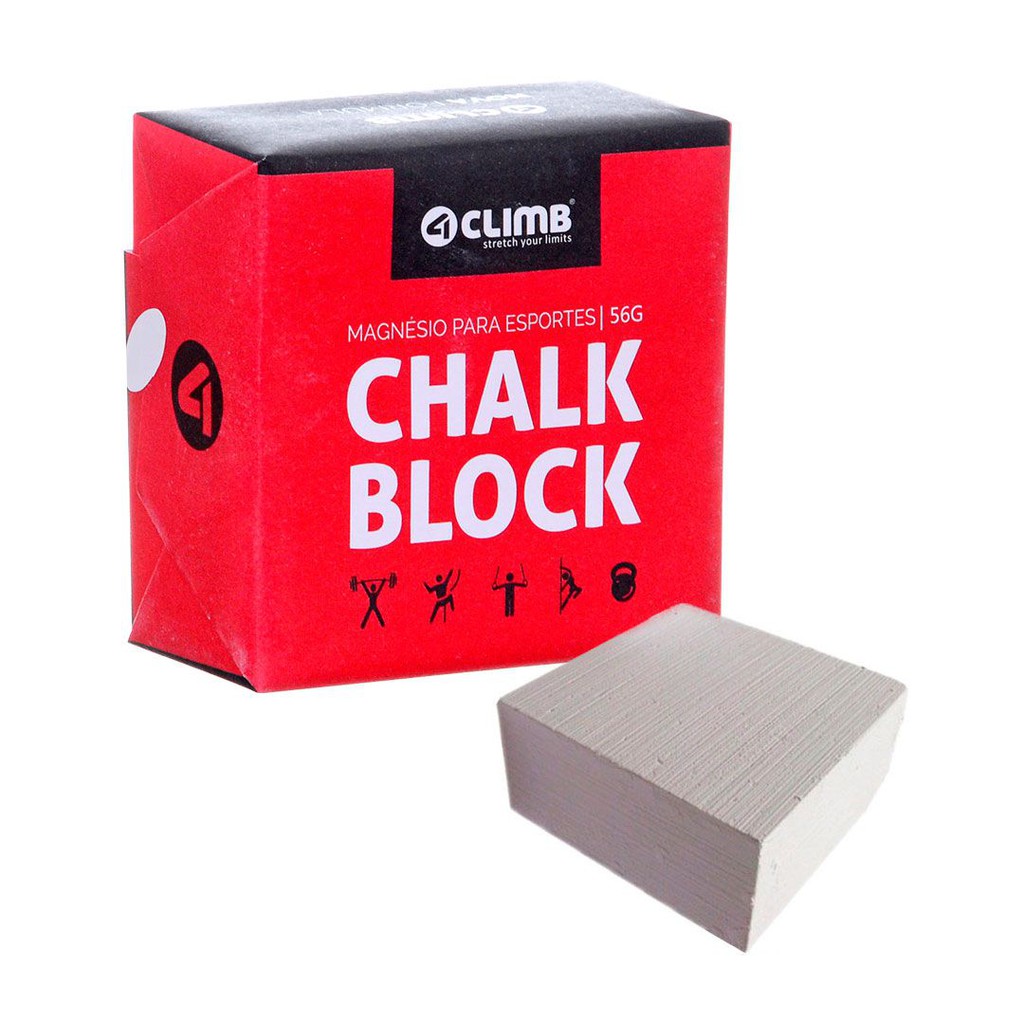 Magnésio em Bloco Carbonato De Magnésio Chalk Block 56g Crossfit