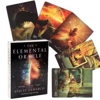 The Elemental Oracle Deck Oráculo De Alquimia Ciências e Magia Baralho de Cartas de Tarô