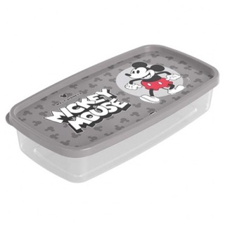 POTE DE PLASTICO RETANGULAR COM TAMPA MICKEY 1430ML