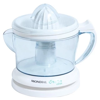 Espremedor 1,25L Mondial Turbo Citrus E-01 com Dupla Rotação e Acionamento Automático Branco