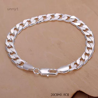 Pulseira Masculina De Prata 925 / Bijuteria Com 6mm