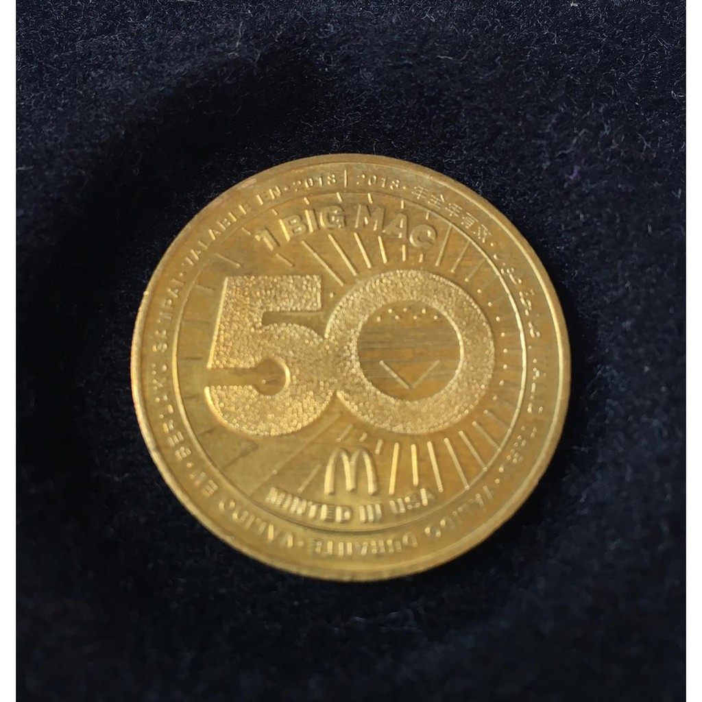 Mc Coin 50 Anos Mc Donald NOVO Promo o Shopee Brasil