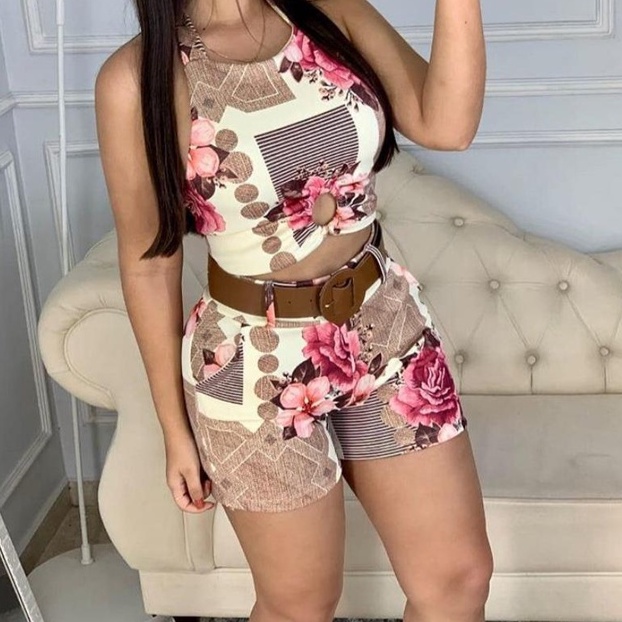 Conjunto de orders short e blusa para festa