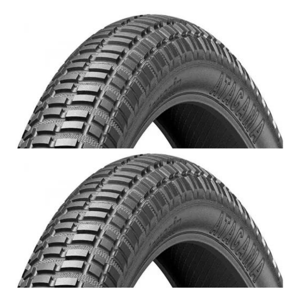 Par Pneus Bicicleta Bmx Slick Levorin Atacama Balão Aro 20 X 2.125 Largo