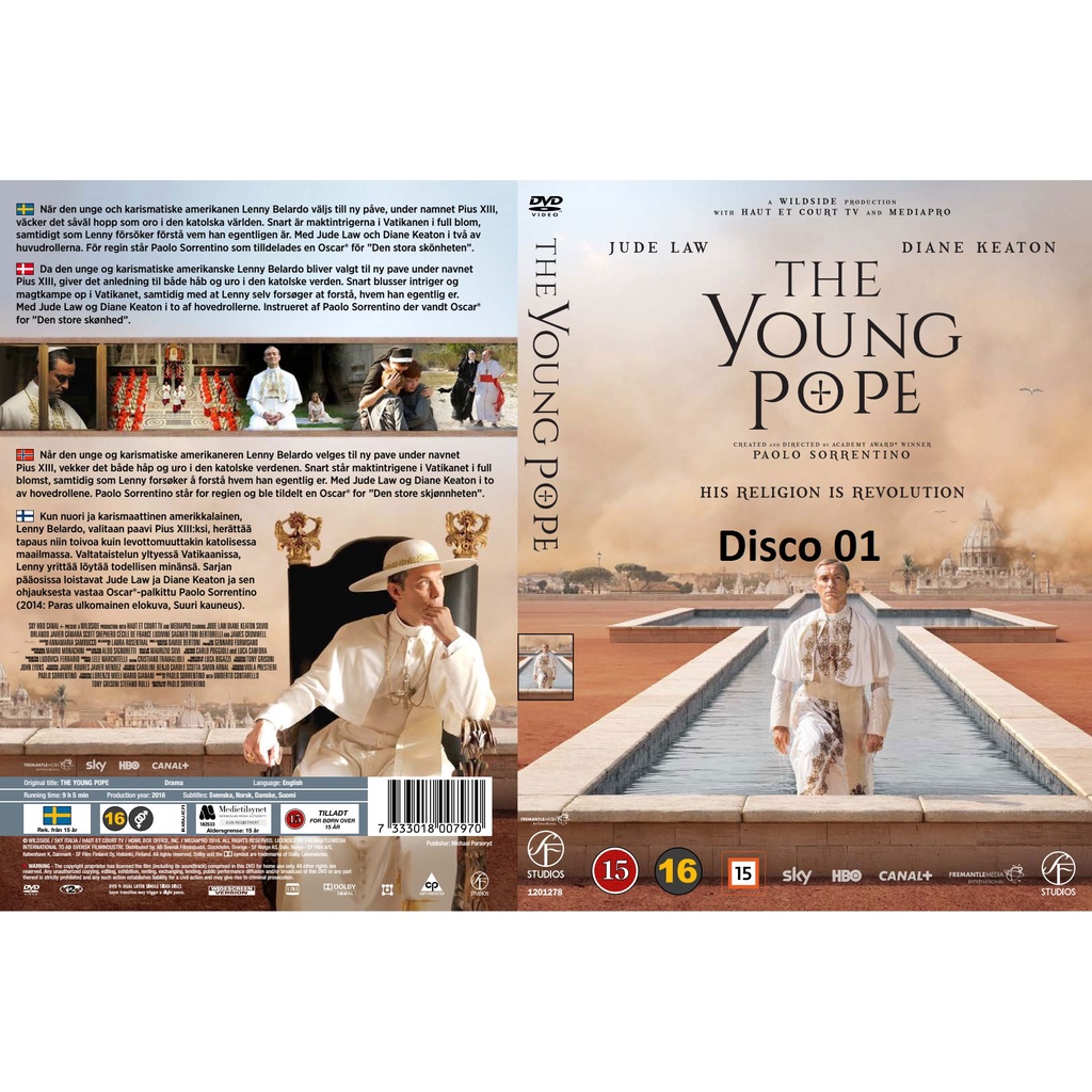 Dvd The Young Pope - 1ª Temporada Completa - Legendado - 02 Discos