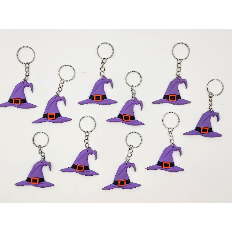Chaveiro Chapéu De Bruxa 10un Festa Halloween Escola Mimo Novo