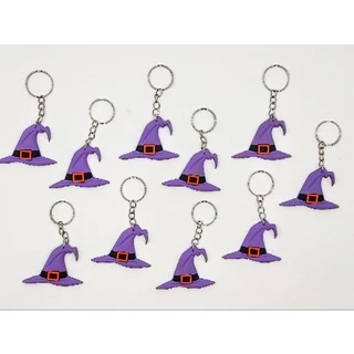 Chaveiro Chapéu De Bruxa 10un Festa Halloween Escola Mimo Novo