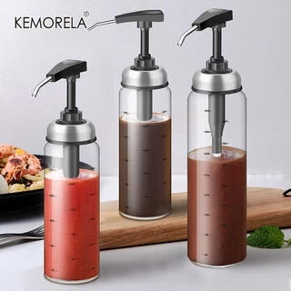 KEMORELA Garrafa De Tempero Molho De Espremer Frascos De Cozinha Dispensador Vidro Selados Sem Chumbo Para Ostras