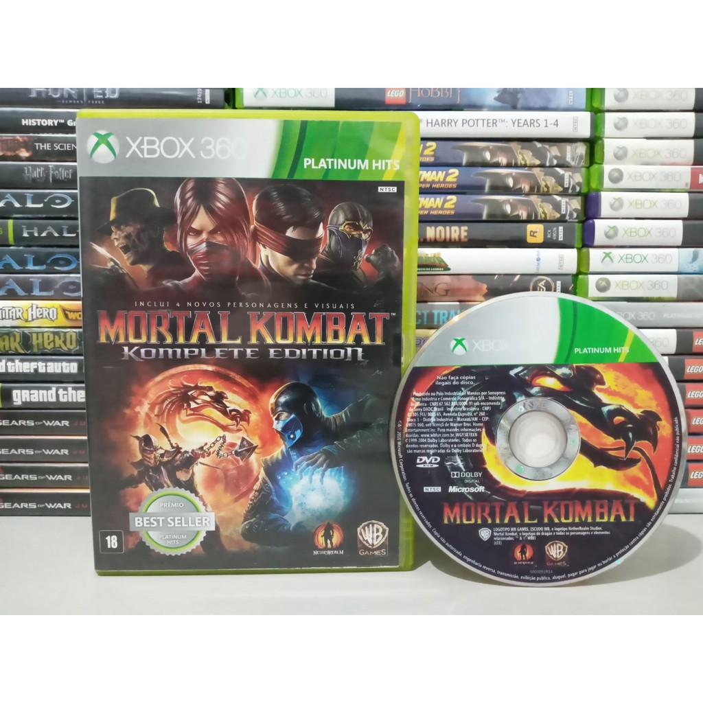 Mortal Kombat Komplete Edition - Jogo Xbox 360 Mídia Física