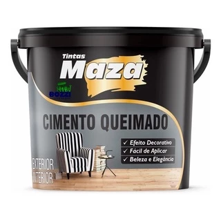 Efeito Cimento Queimado Revestimento Maza 5,6kg Cores