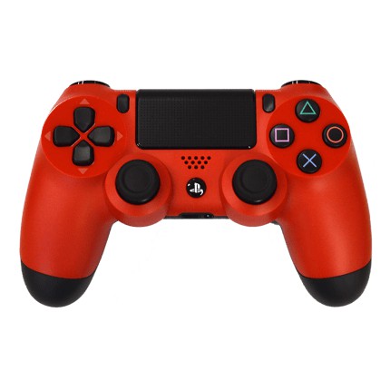 Carcaça externa vermelha com preto controle ps4 modelo 030 recondicionada