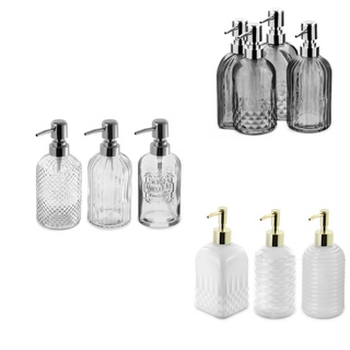 Porta Sabonete Líquido Dispenser Álcool Gel Vidro 350/420ml