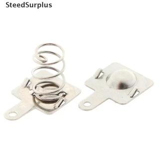 Stee 10 Par Reposição De Metal Com Prato De Contato Para Pilhas AA / AAA MY