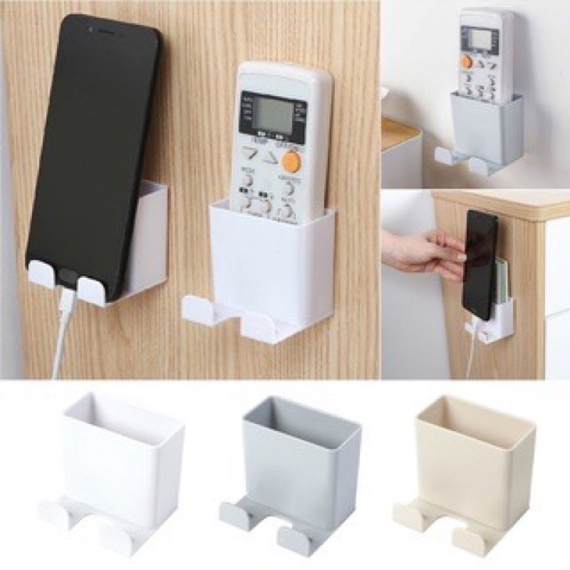 Suporte Organizador Para Controle Remoto - Adesivo De Parede Universal