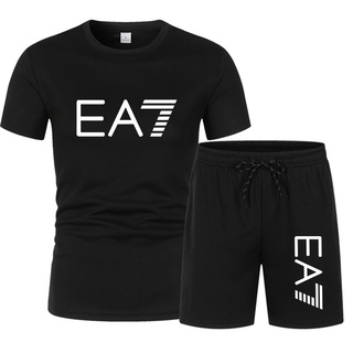 Terno Esportivo Masculino/Manga Curta/Perto/Tamanho Grande/Two-Peças Casual/Running/Fitness Summer Hot Sale Thin Style Roupa Esportiva Respirável