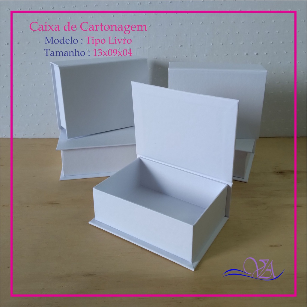 Caixa de cartonagem 13x09x04 Pacote com 4 ou 6 unidades | Shopee Brasil