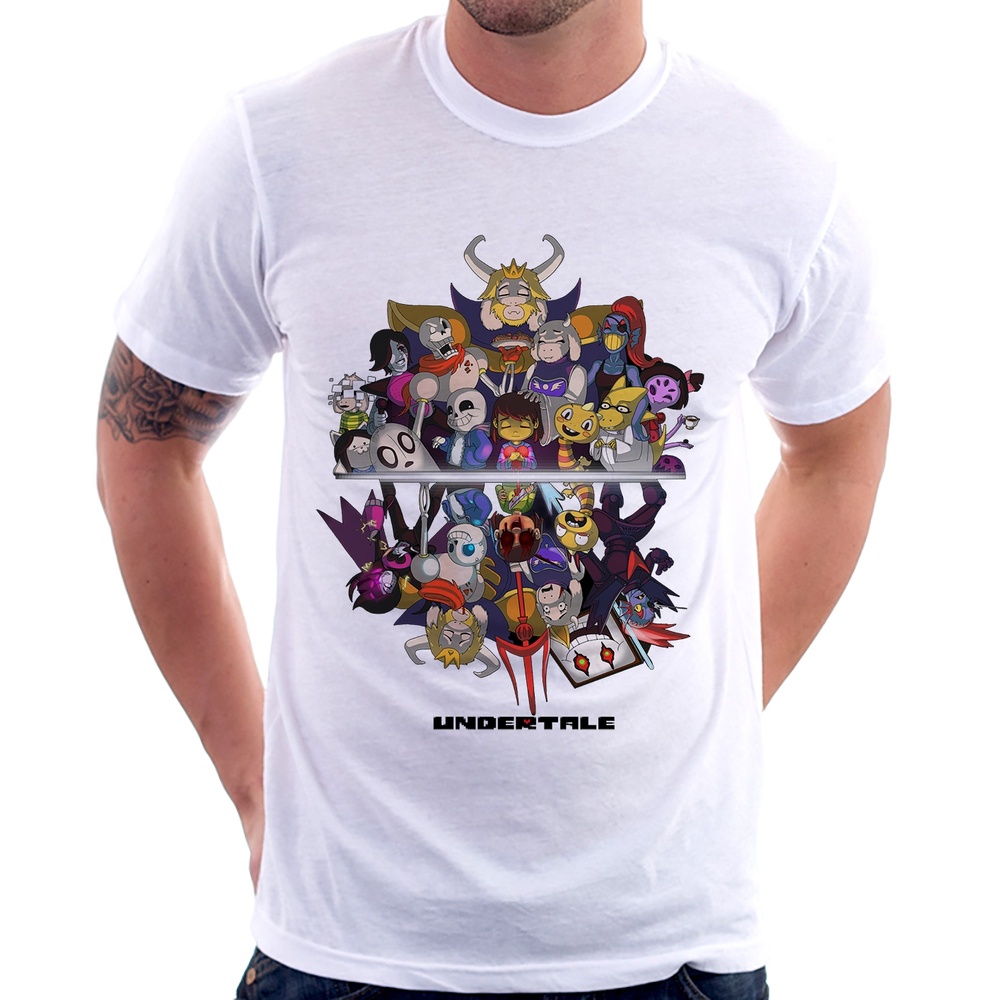 Undertale T-Shirts Jogo De Camisetas Estampa 3D Roupa De Rua Homens Moda  Feminina Harajuku Sans Clothing - Escorrega o Preço