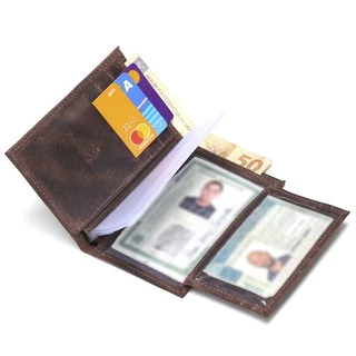 Carteira Masculina Porta Documentos De Carro, Rg, Cnh Couro
