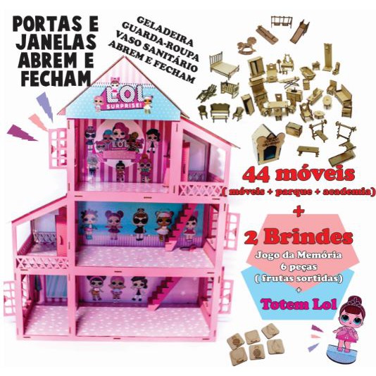 Casinha De Boneca Barbie Polly Pocket Lol Maleta Fechada em Promoção na  Americanas