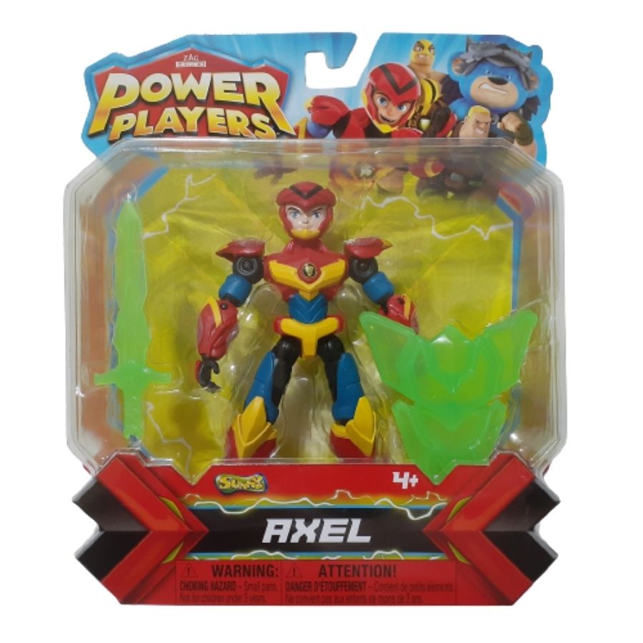 Boneco Axel Power Players com Acessórios 12cm Sunny Original | Shopee ...