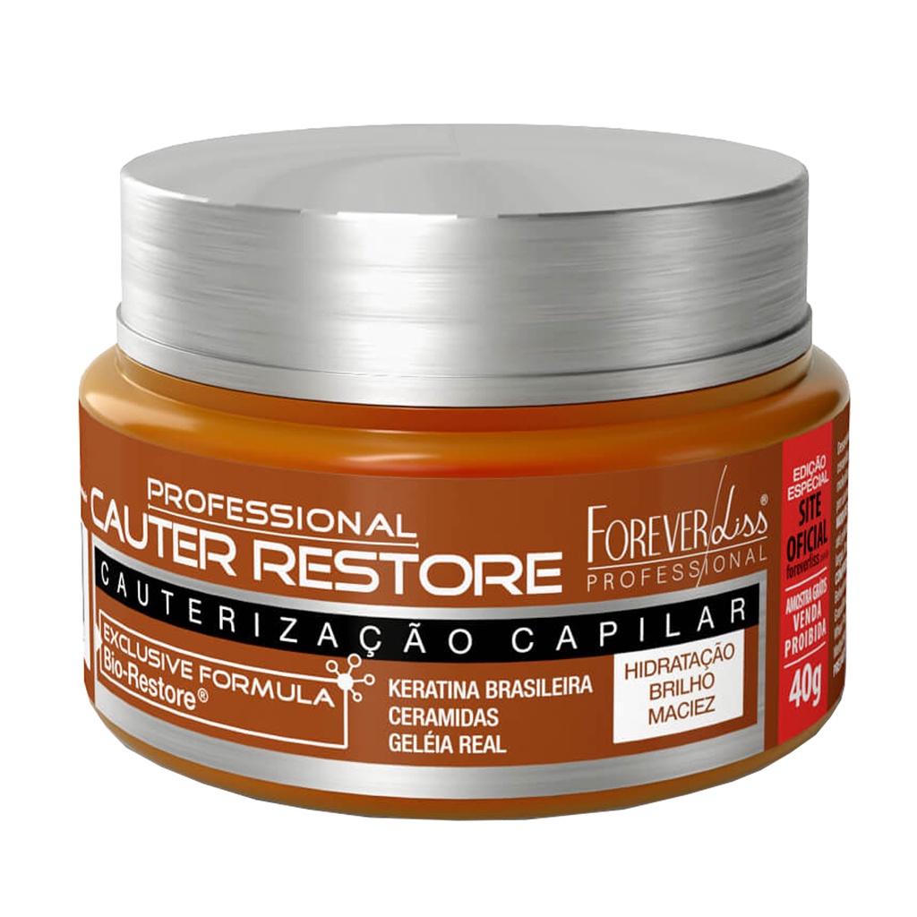 Mini Máscara Cauter Restore | Forever Liss 40g | Shopee Brasil