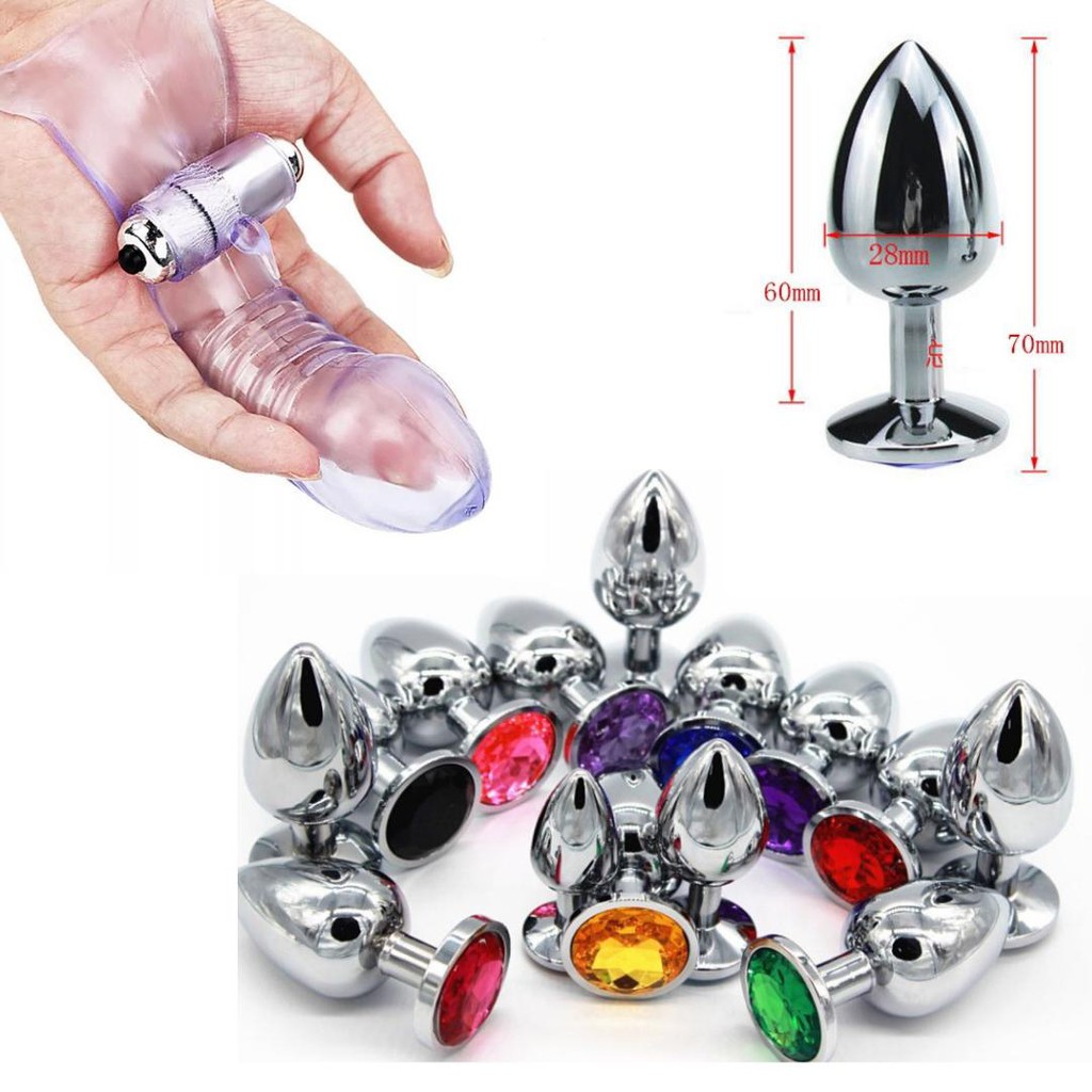 Prazer sexual Plug Anal Aço Inox Joia Anus Vagina Sexo Erótico 7cm X 2.8cm  e Vibrador Masturbador Siririca Clitóris Vaginal Ponto G Sexy Vibrador/ ...