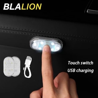 Luz LED Noturna RGB Mini Carro Interruptor De Toque De Sem Fio Para De Leitura No Teto Interior Do USB De Alto Brilho Recarregável Armazenamento De Pés De Porta