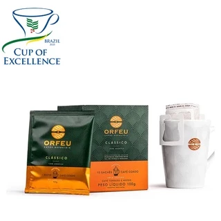 Café Especial 10Un Sachês Café Moído Orfeu Premiado Drip Coffee Praticidade Café 100% Arábica