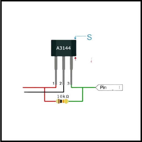 5 Sensor Interruptor Magnético de Efeito Hall 3144 A3144 3144e