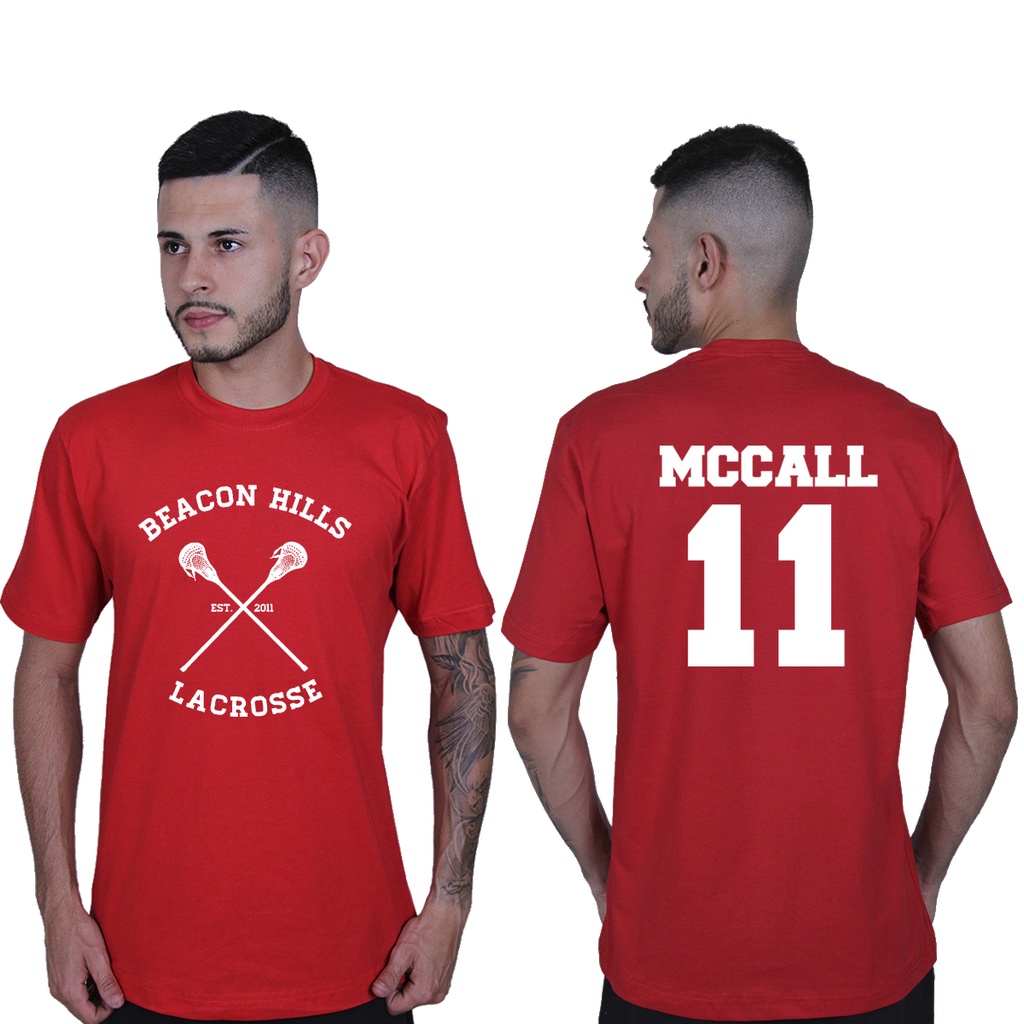 Camiseta de Presente Teen Wolf Beacon Hills Lacrosse Série Netflix Blusa  Casaco