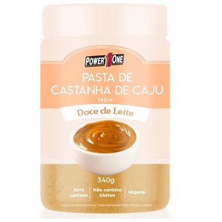 Pasta de Amendoim Integral Gourmet La Ganexa sabor Doce de Leite com  Castanha de Caju 450grs