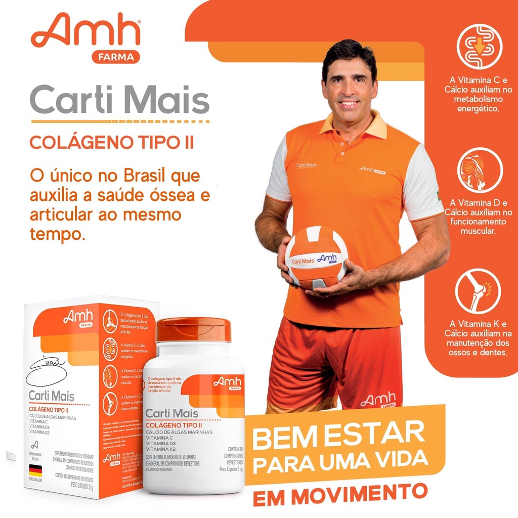 Carti Mais ® Colágeno Tipo 2 Fórmula Alemã Premium Exclusiva