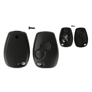 Capa Chave Telecomando Controle Alarme Renault Sandero Logan Duster Frente e Verso + Lâmina